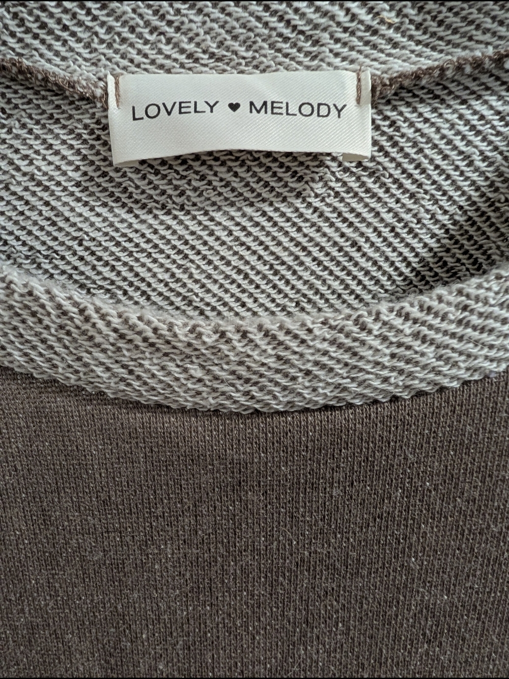 Set : Lovely Melody Taupe Wide-Leg Pants with Cream Trim And Matching Top - Picture 5 of 11